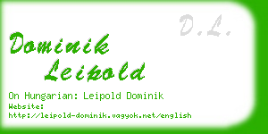 dominik leipold business card